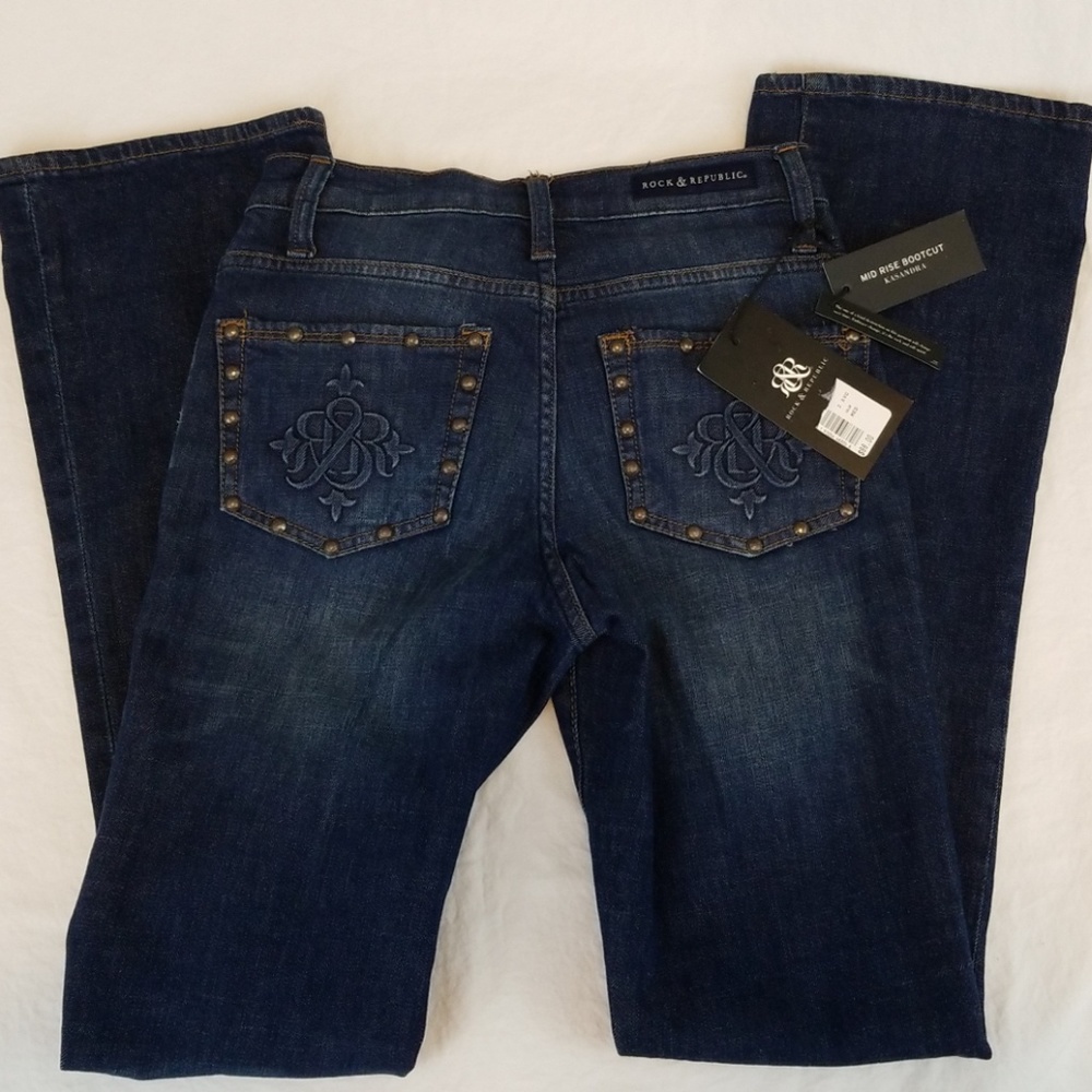 NWT Rock & Republic Kasandra Jeans (103) - Picture 1 of 8